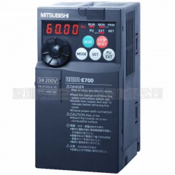 三菱變頻器FR-E720-0.1K日本原裝，電源三相220V,